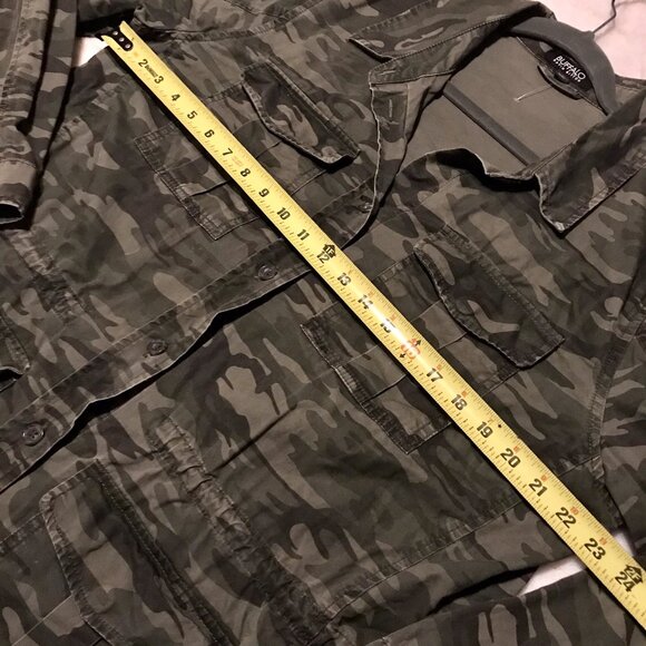 Buffalo David Bitton Military Anorak Camouflage Jacket Women's Size Large - Picture 5 of 6